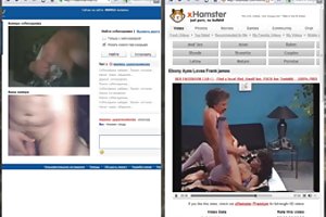 Lady sonia met een vriend een paar otbrosili man