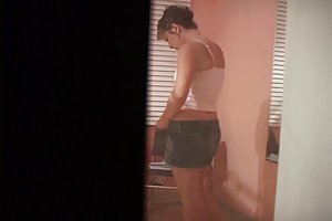 De therapeut behandelt rondborstige brunette stormachtige orgasme